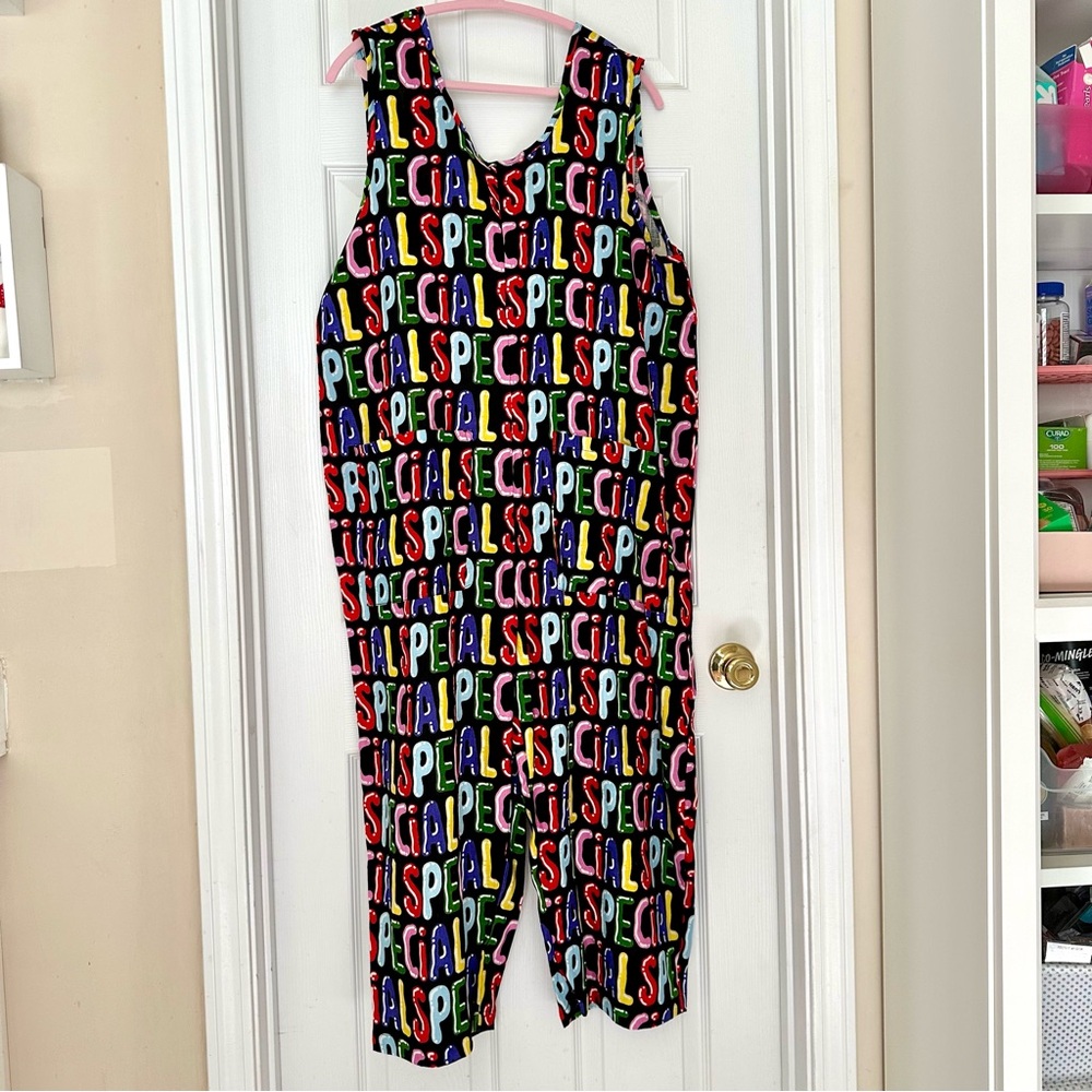 Nooworks Multicolor Linen Special Print Garden Suit NWT XL